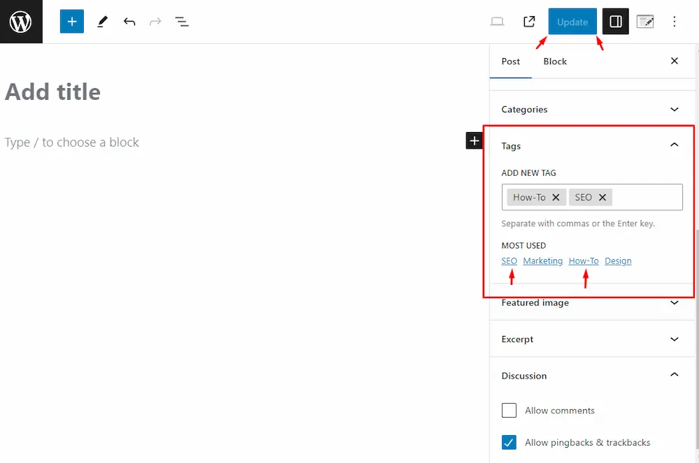 Adding tags to posts