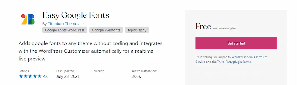 Easy google fonts