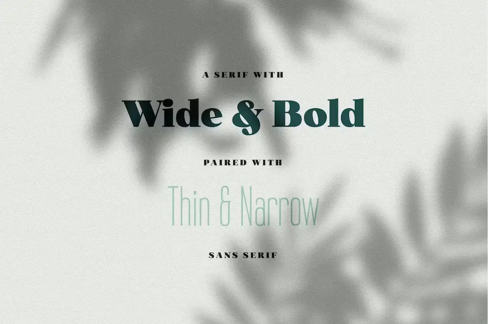 Font pairing