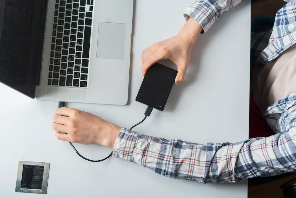 Holding a backup external HDD