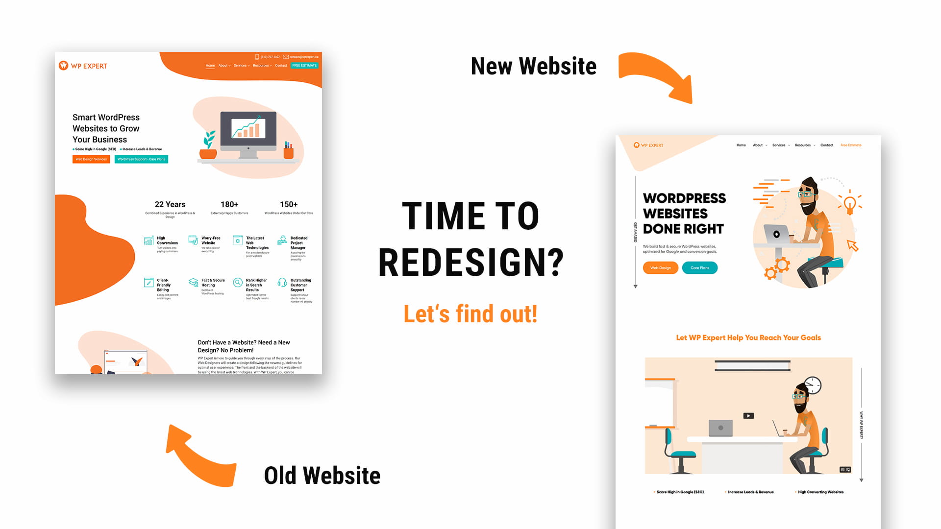 Website redesign of WP Expert
