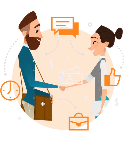 WP expert referrals handshake